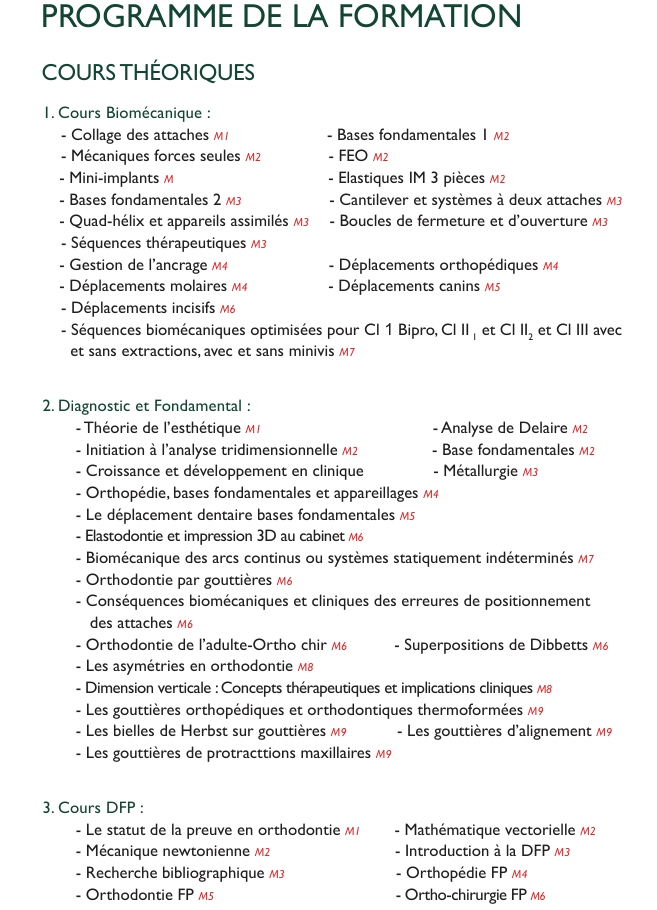 D.U Européen Clinique D'Orthodontie De L'Enfant Et De L'Adulte
