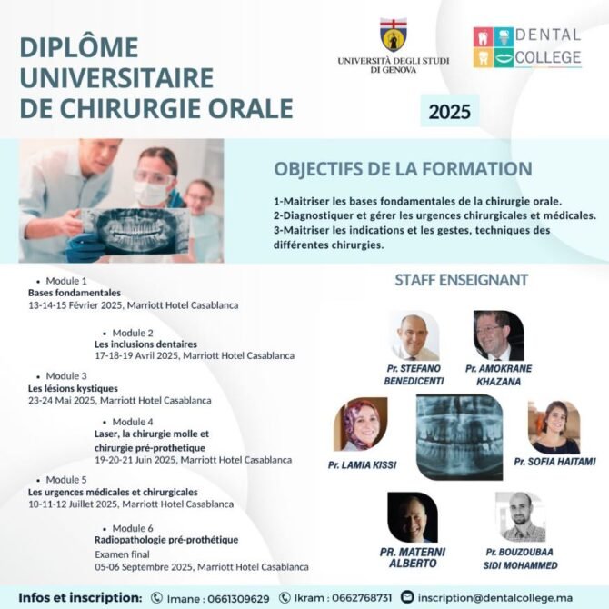 Diplôme Universitaire De Chirurgie Orale