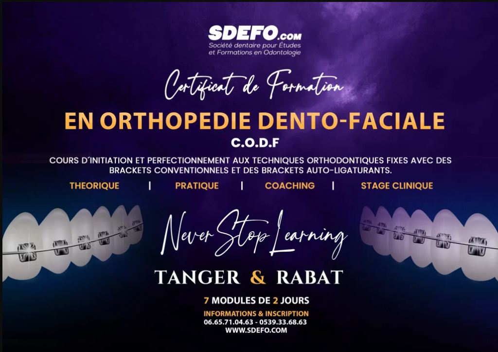 Certificat de Formation en Orthopédie Dento-faciale