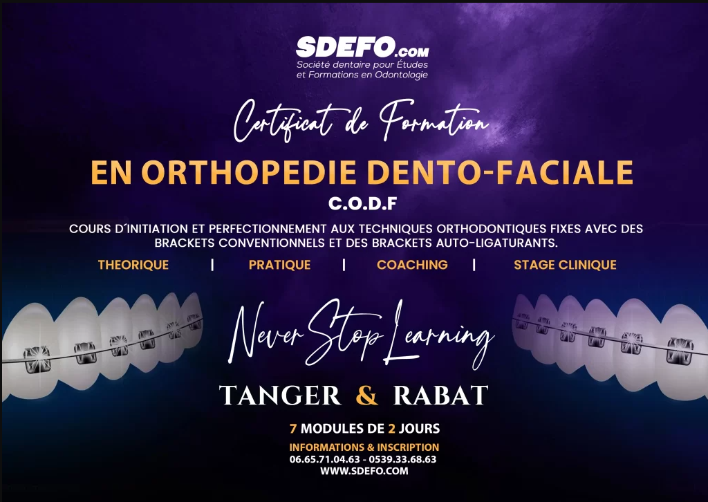 Certificat de Formation en Orthopédie Dento-faciale