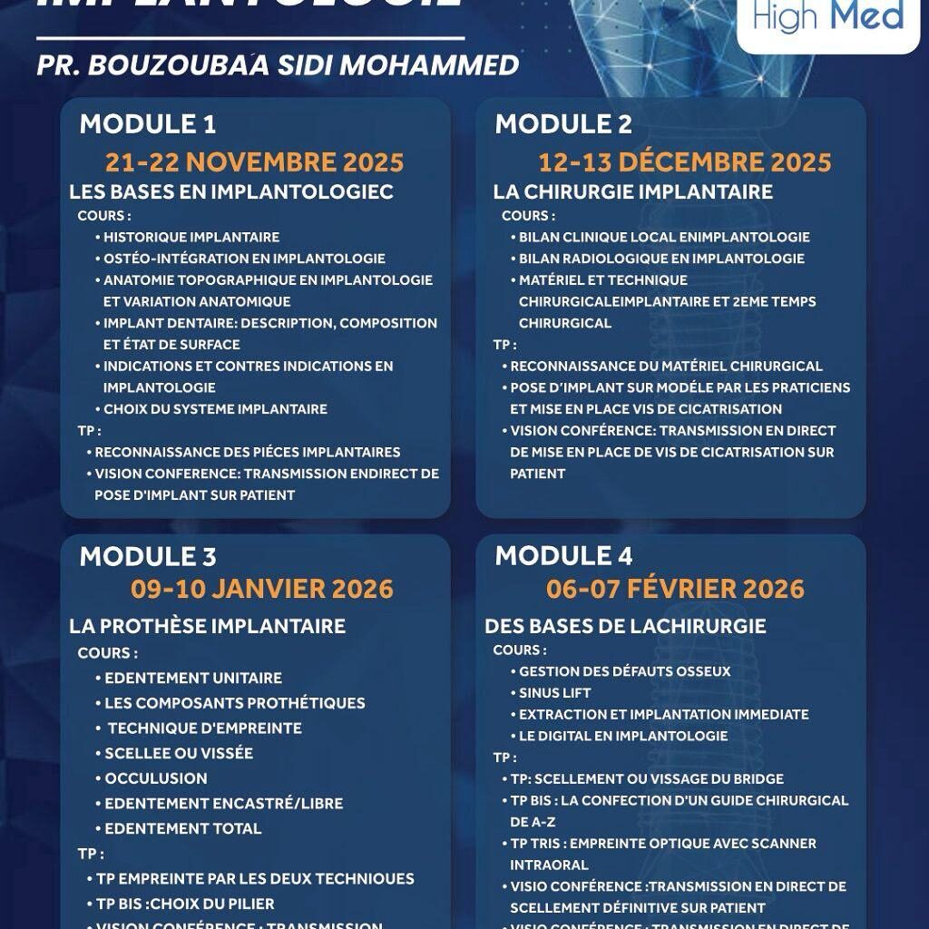 Formation En Implantologie