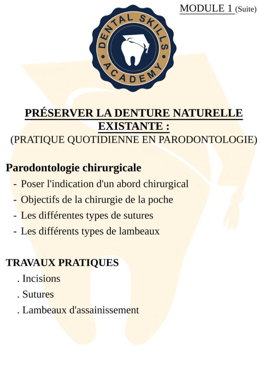 PARODONTOLOGIE basique/avancée