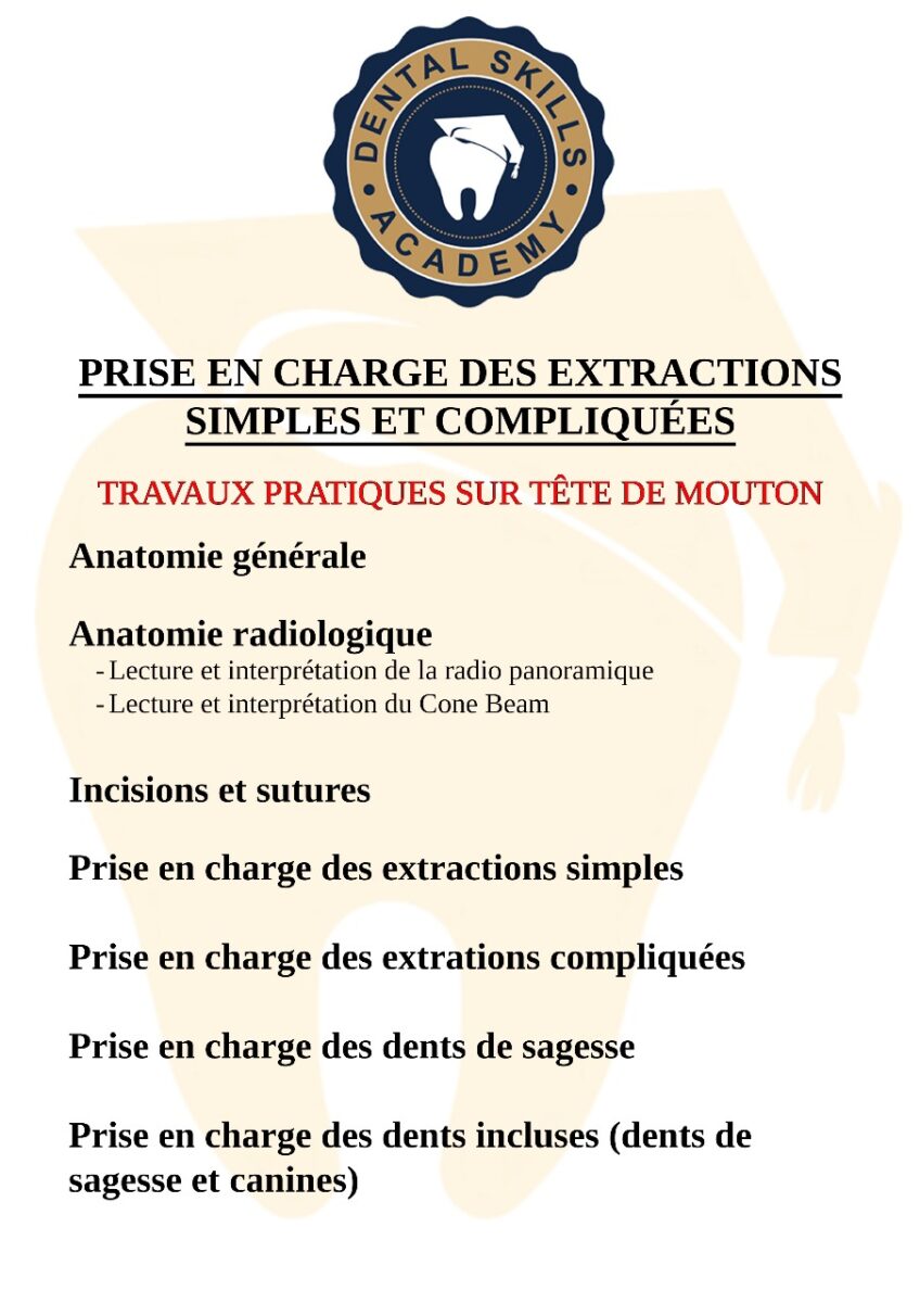 CHIRURGIE BUCCALE basique/avancée
