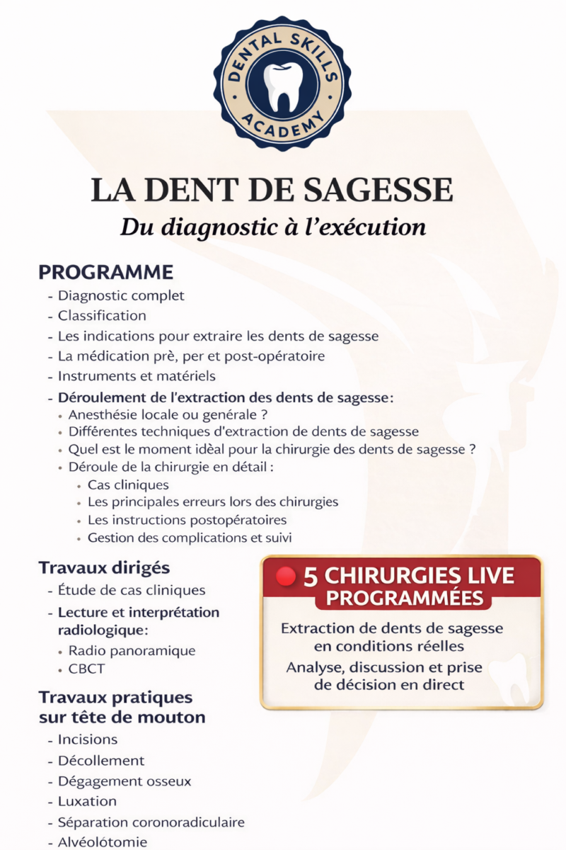 LA DENT DE SAGESSE