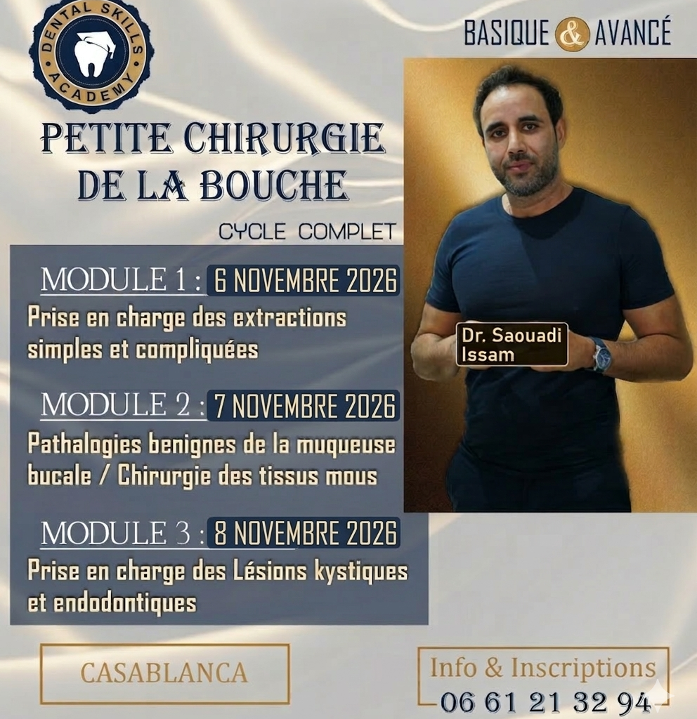 CHIRURGIE BUCCALE basique/avancée
